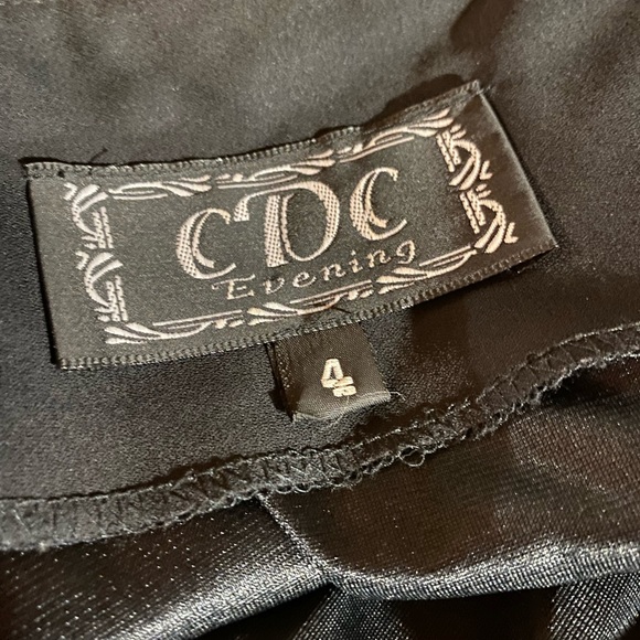 Vintage CDC Beaded Black Evening Gown - Picture 9 of 10